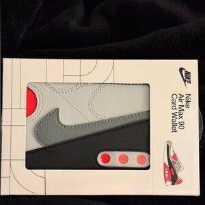 Nike Gray and Black Card Holder Wallet